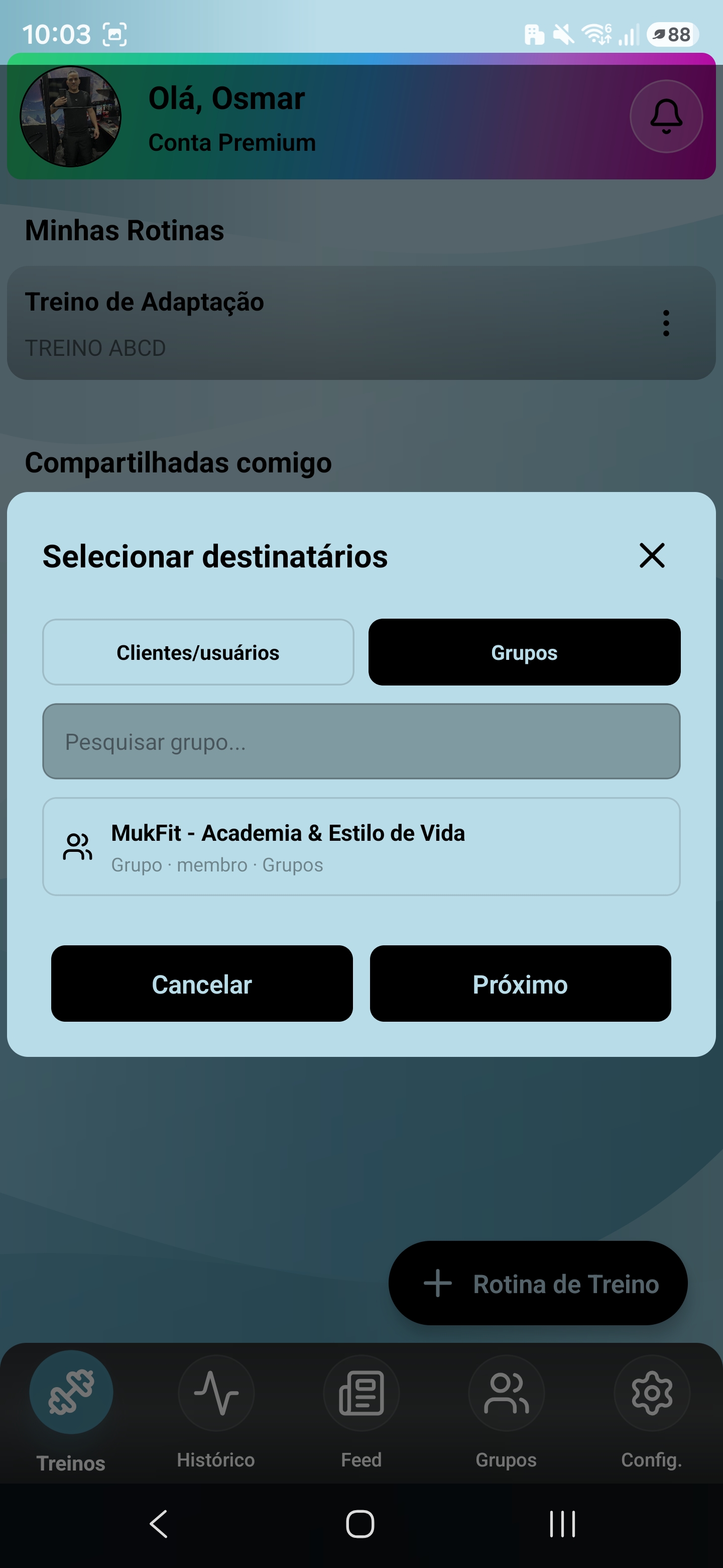 Rotinas para a comunidade