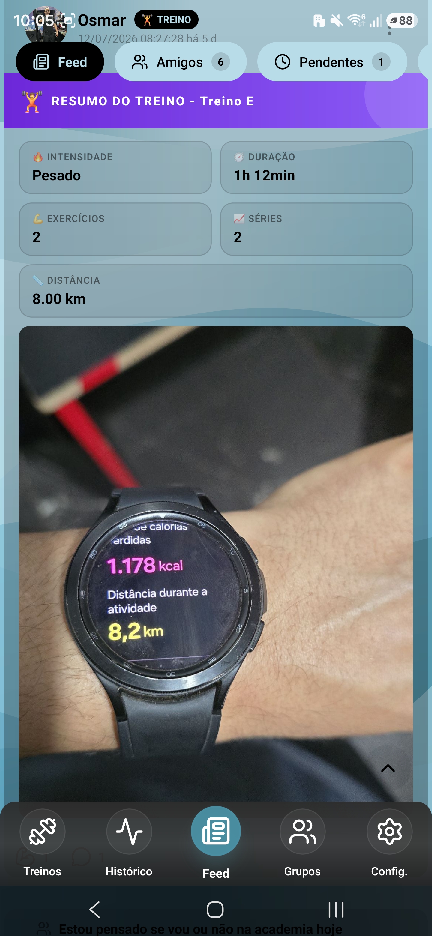 Resultados de cardio