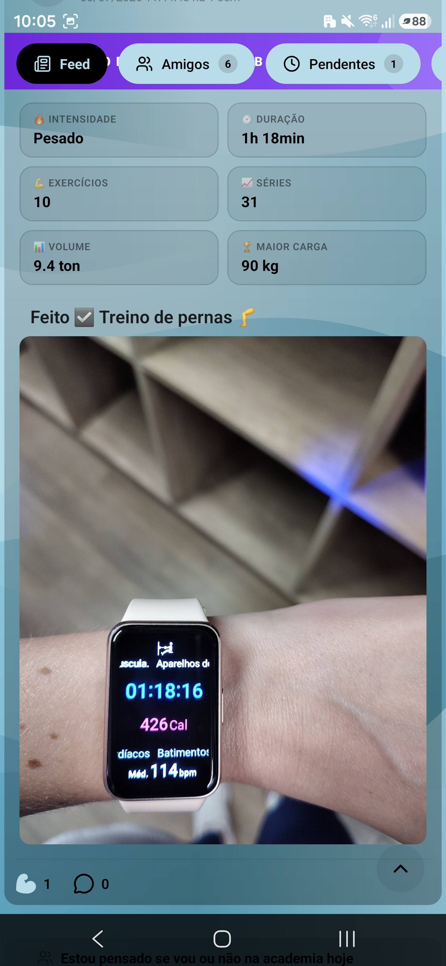 Treino concluído